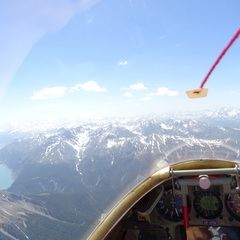 Flugwegposition um 12:41:23: Aufgenommen in der Nähe von Bezirk Inn, Schweiz in 3236 Meter